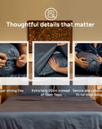 Extra-long staple cotton bolstercase