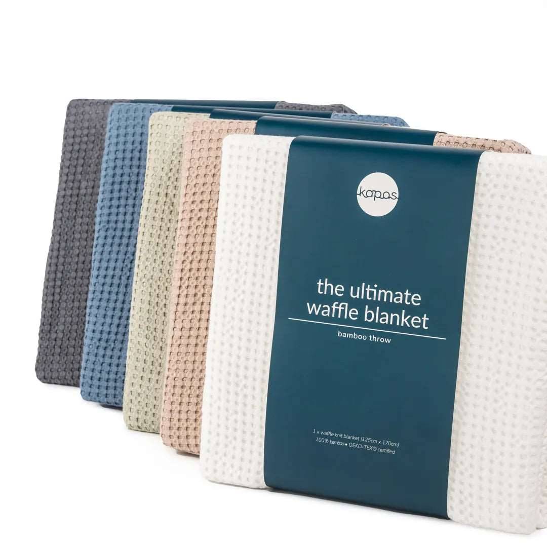 100% Bamboo waffle blanket Bamboo waffle blanket- Kapas Living Malaysia