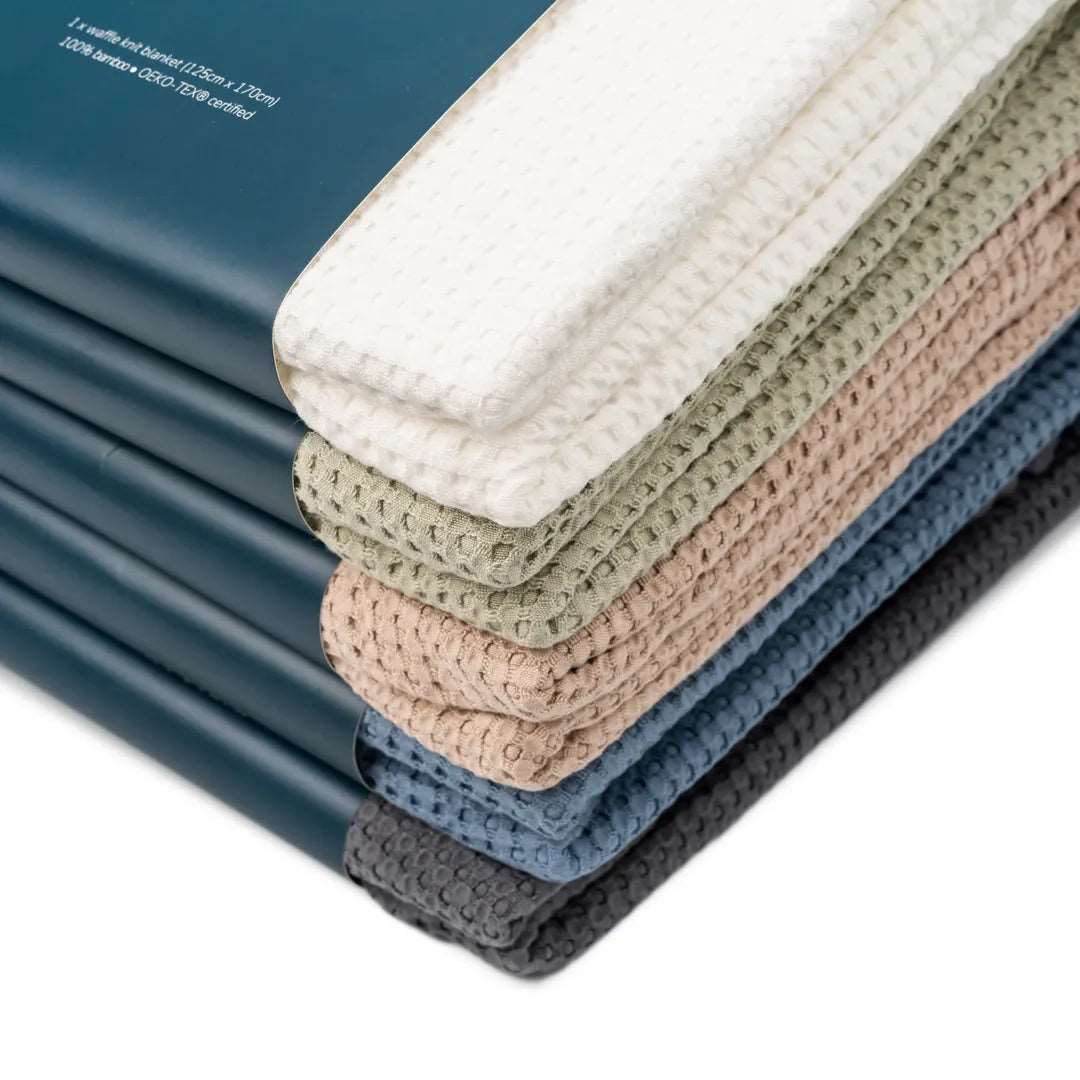 100% Bamboo waffle blanket Bamboo waffle blanket- Kapas Living Malaysia