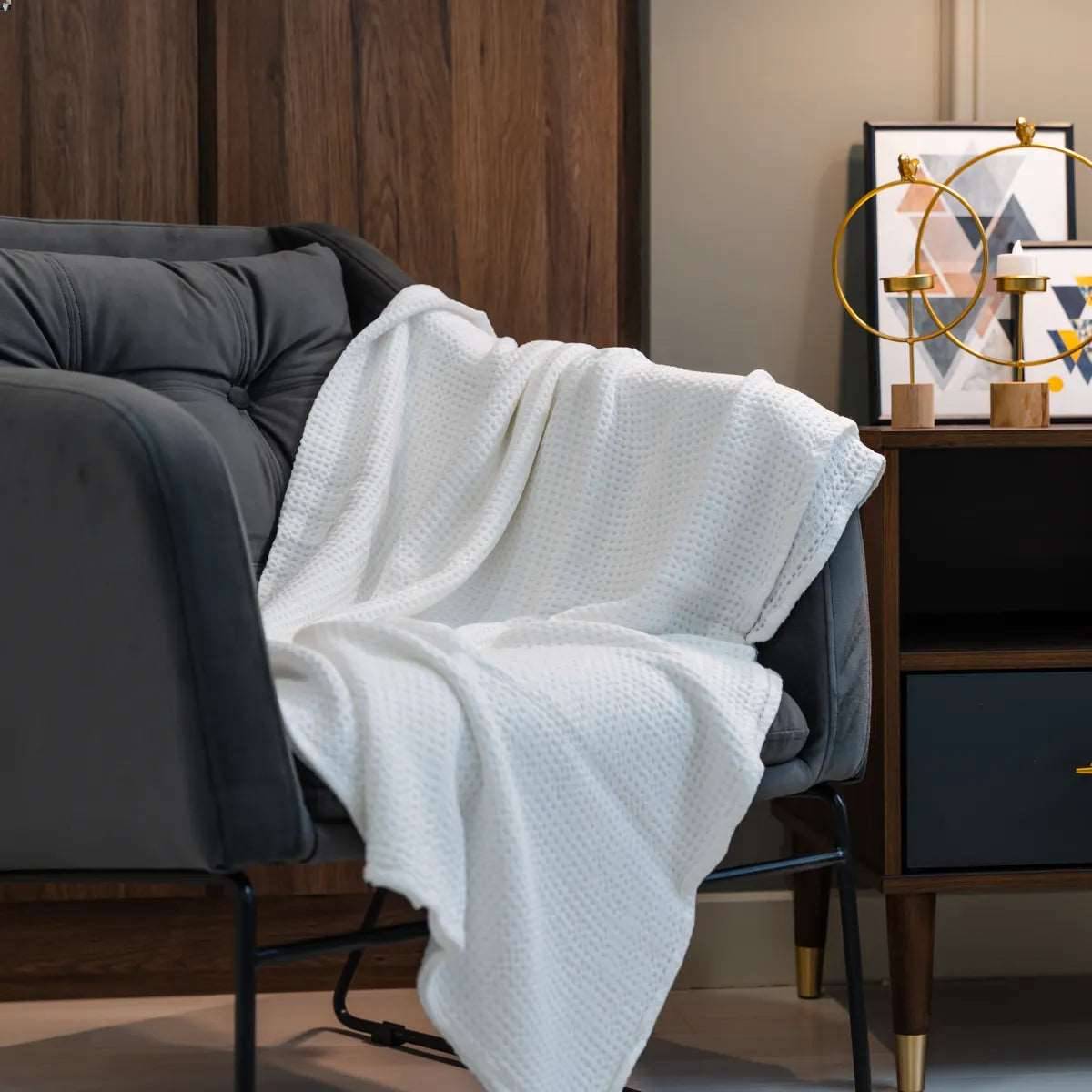 100% Bamboo waffle blanket Bamboo waffle blanket- Kapas Living Malaysia