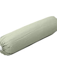 100% French flax linen bolstercase Sage green
