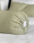 100% French flax linen bolstercase Linen bolstercase- Kapas Living Malaysia