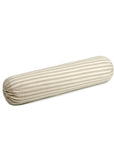 100% French flax linen bolstercase Oatmeal Stripe