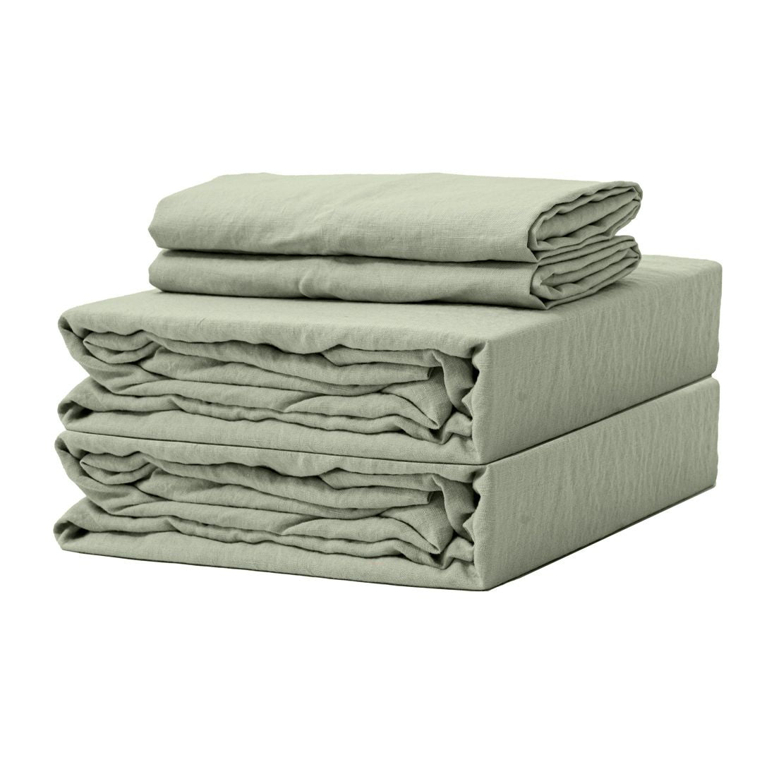 100% French flax linen duvet cover set Linen duvet cover set- Kapas Living Malaysia