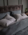100% French flax linen duvet cover set Linen duvet cover set- Kapas Living Malaysia