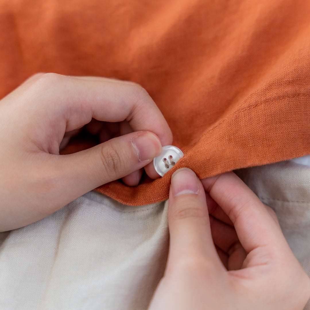 100% French flax linen duvet cover set Linen duvet cover set- Kapas Living Malaysia