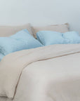 100% French flax linen duvet cover set Linen duvet cover set- Kapas Living Malaysia