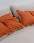100% French flax linen duvet cover set
