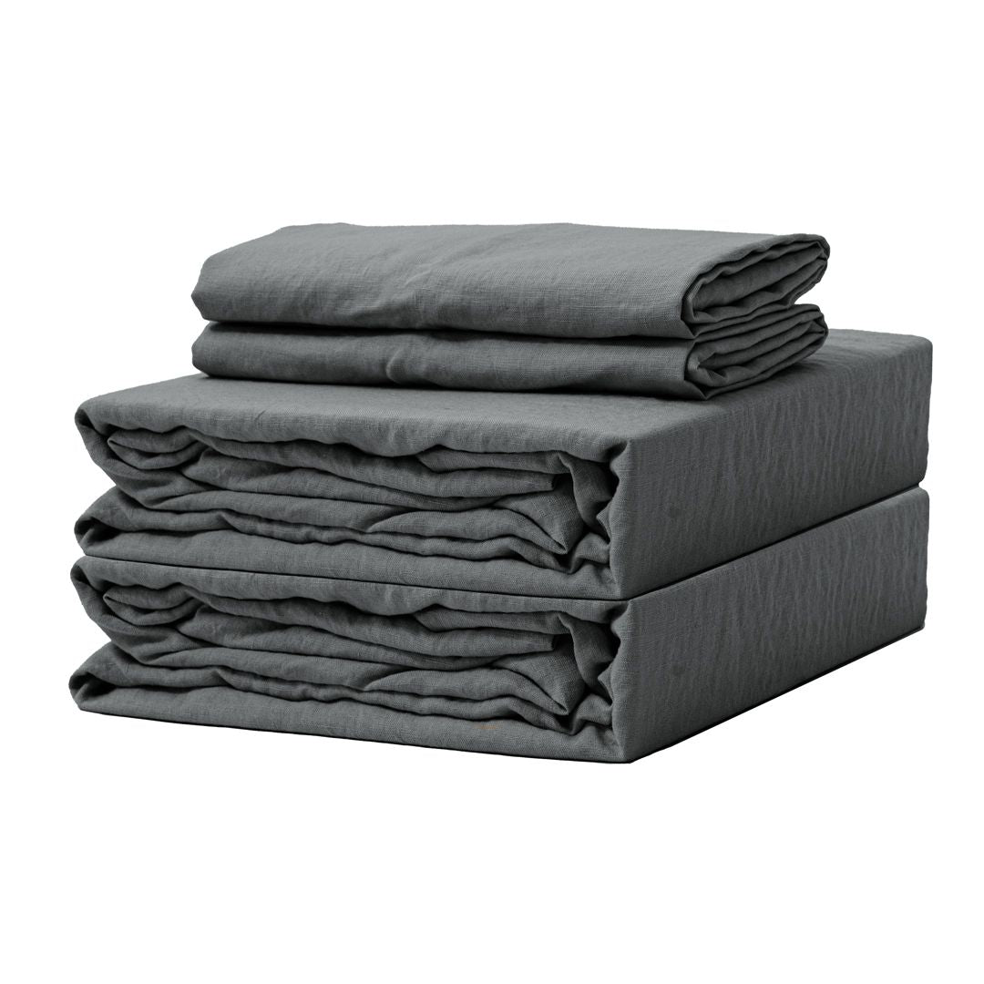 100% French flax linen duvet cover set Linen duvet cover set- Kapas Living Malaysia