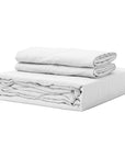 100% French flax linen fitted bedsheet set Linen fitted bedsheet set- Kapas Living Malaysia