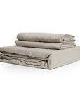 100% French flax linen fitted bedsheet set