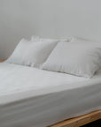 100% TENCEL fitted bedsheet set with soft colors.