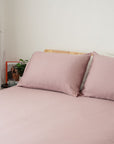 100% TENCEL fitted bedsheet set in a cozy atmosphere.