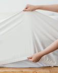 100% TENCEL fitted bedsheet set in a soft fabric.