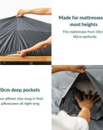 Extra-long staple cotton duvet cover set