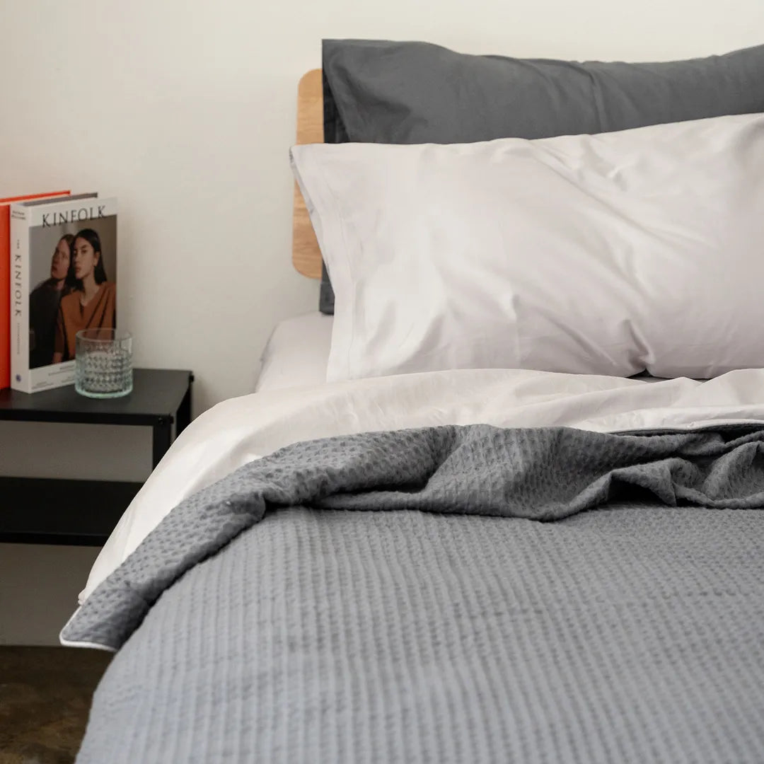 Cotton waffle duvet cover in Kapas Living Malaysia and Singapore