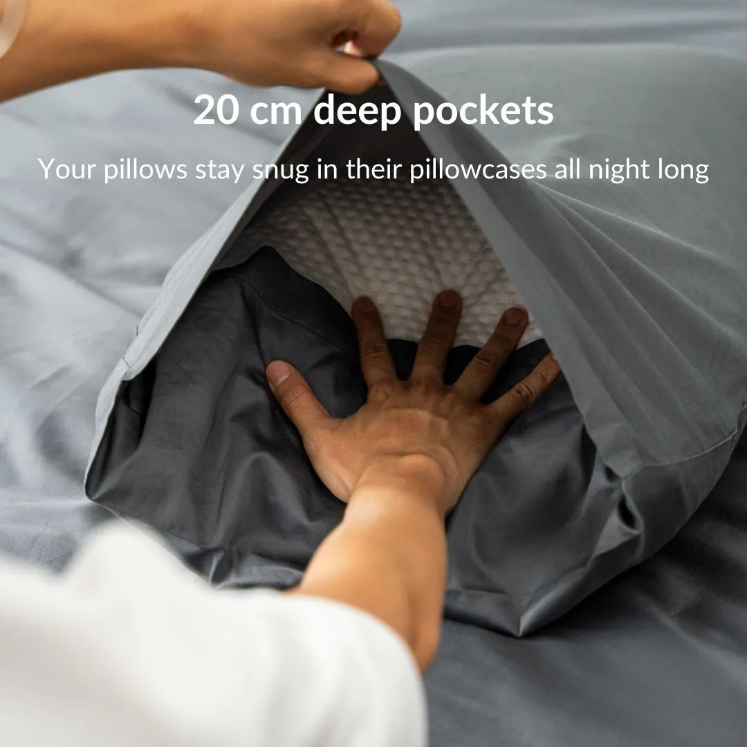 Extra long staple cotton pillowcases (x2)