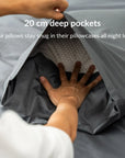Extra long staple cotton pillowcases (x2)