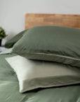 Tencel pillowcases forest green sage green
