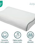 Aura Memory foam pillow Contour Memory Foam Pillow - Kapas Living Malaysia