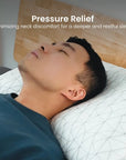 BESPOKE memory foam pillow showing adjustable comfort design