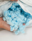 Cooling memory foam pillow with washable protector