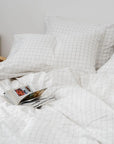 Extra-long staple cotton duvet cover set