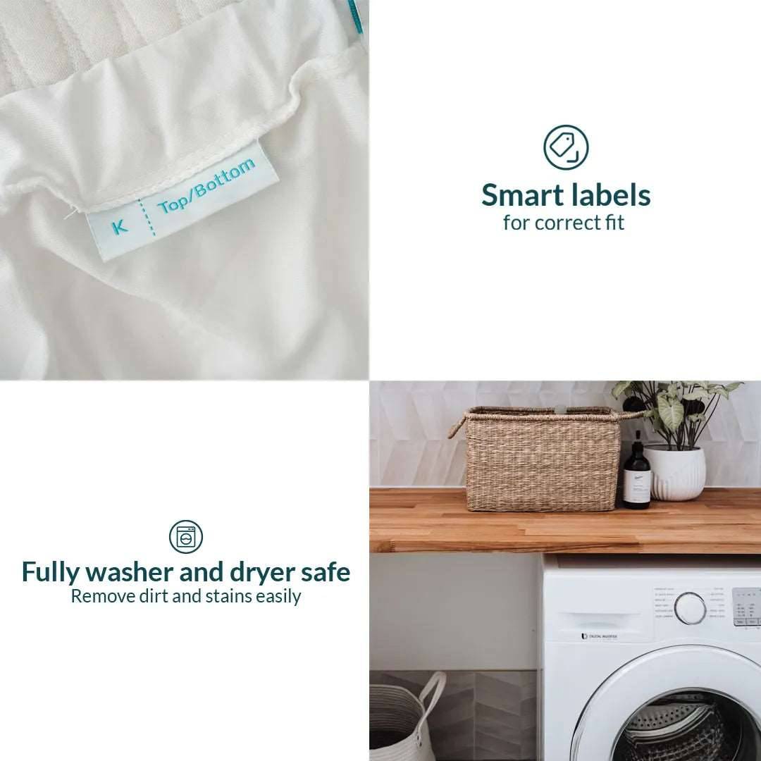 CloudTENCELâ„¢ waterproof mattress protector Tencel waterproof mattress protector- Kapas Living Malaysia