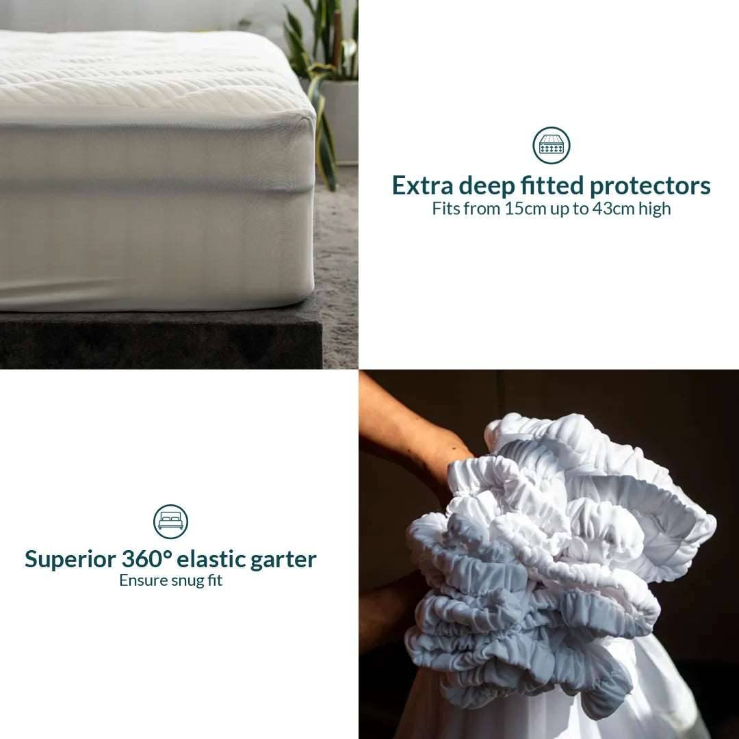 CloudTENCELâ„¢ waterproof mattress protector Tencel waterproof mattress protector- Kapas Living Malaysia