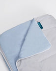 Cooling Marshmallow Blanket Powder Blue + Whisper Grey