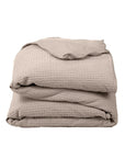 Cotton waffle duvet cover Waffle Stone (Clearance)