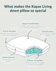 Down feather pillow Down feather pillow- Kapas Living Malaysia