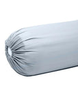 Extra-long staple cotton bolstercase Misty Blue