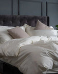 Extra-long staple cotton duvet cover set