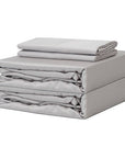 Extra-long staple cotton duvet cover set Whisper Grey