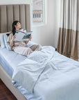 Extra-long staple cotton duvet cover set