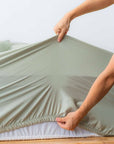 Extra-long staple cotton fitted bedsheet set