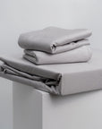 Extra-long staple cotton fitted bedsheet set Whisper Grey