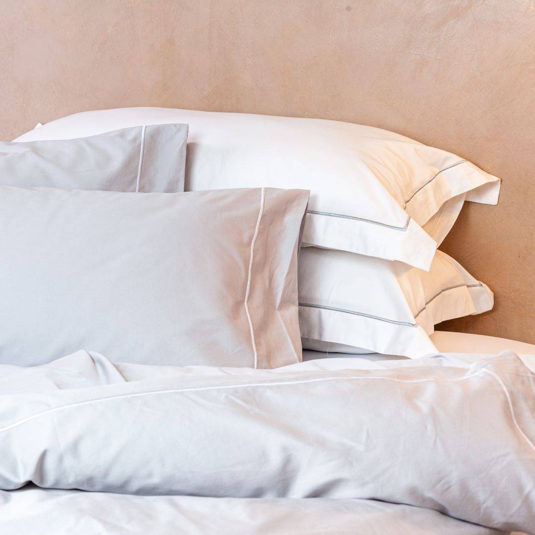 Extra long staple cotton pillowcases (x2) Cotton pillowcases- Kapas Living Malaysia