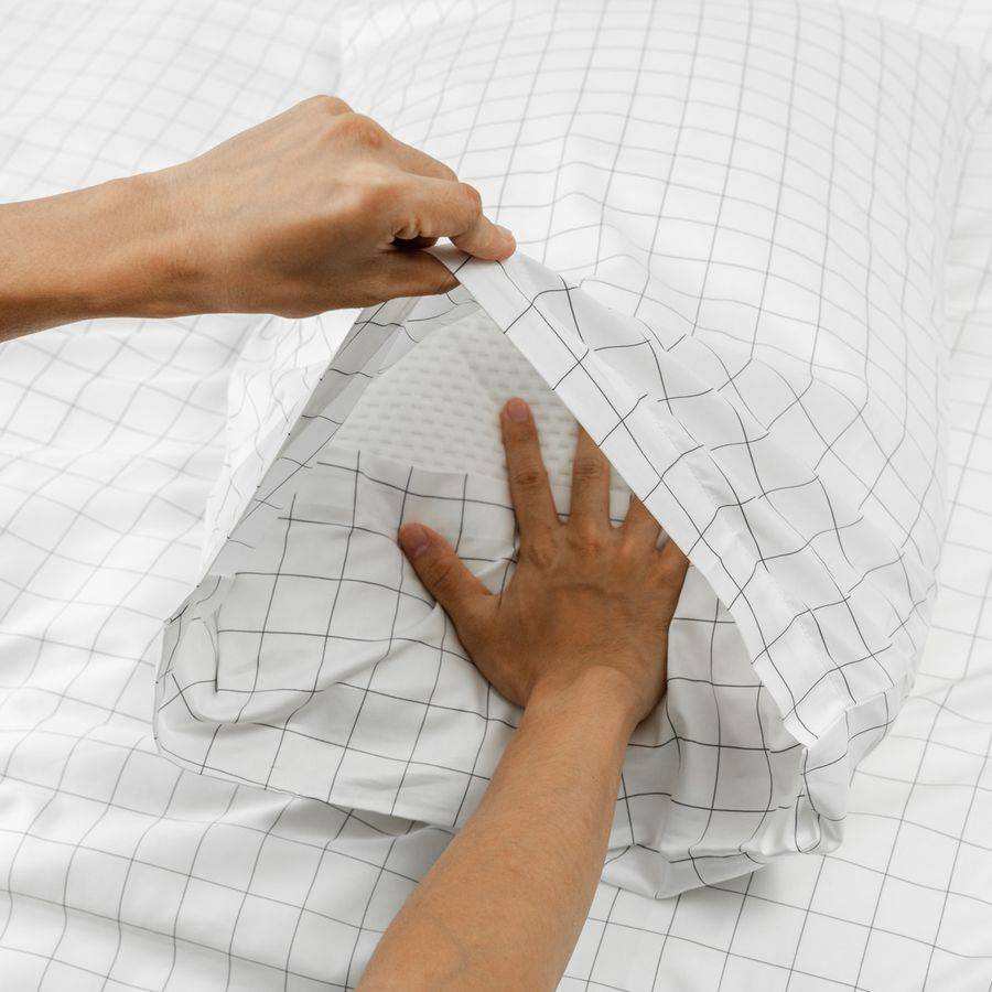 Extra long staple cotton pillowcases (x2) Cotton pillowcases- Kapas Living Malaysia