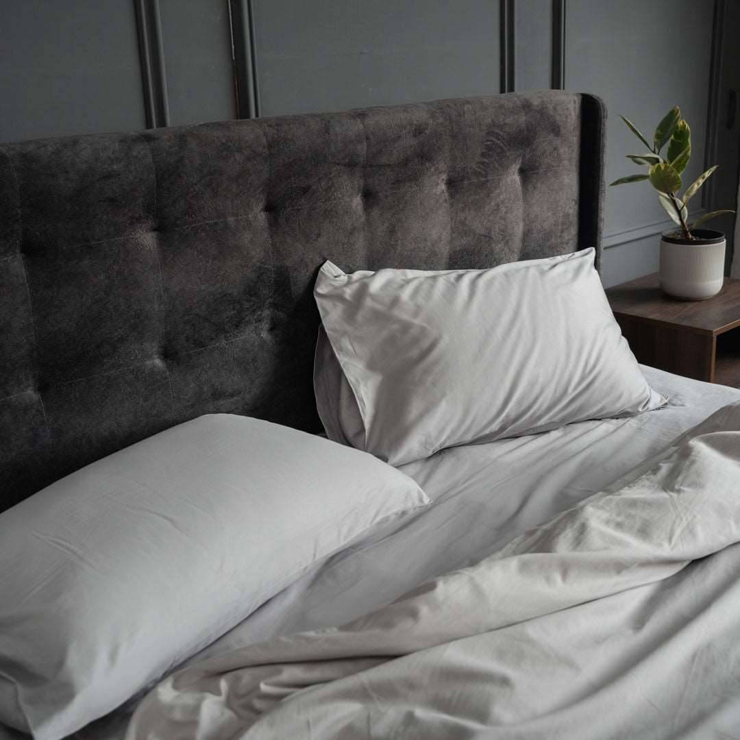 Extra long staple cotton pillowcases (x2) Cotton pillowcases- Kapas Living Malaysia