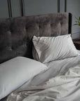 Extra long staple cotton pillowcases (x2) Cotton pillowcases- Kapas Living Malaysia