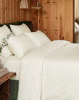 Extra-long staple cotton fitted bedsheet set