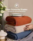 100% Cotton Knitted Blanket