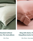 TENCEL™ Pillowcases Set (x2) – Cooling & Silky Soft