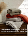 100% Cotton Herringbone Blanket