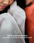 100% Cotton Herringbone Blanket