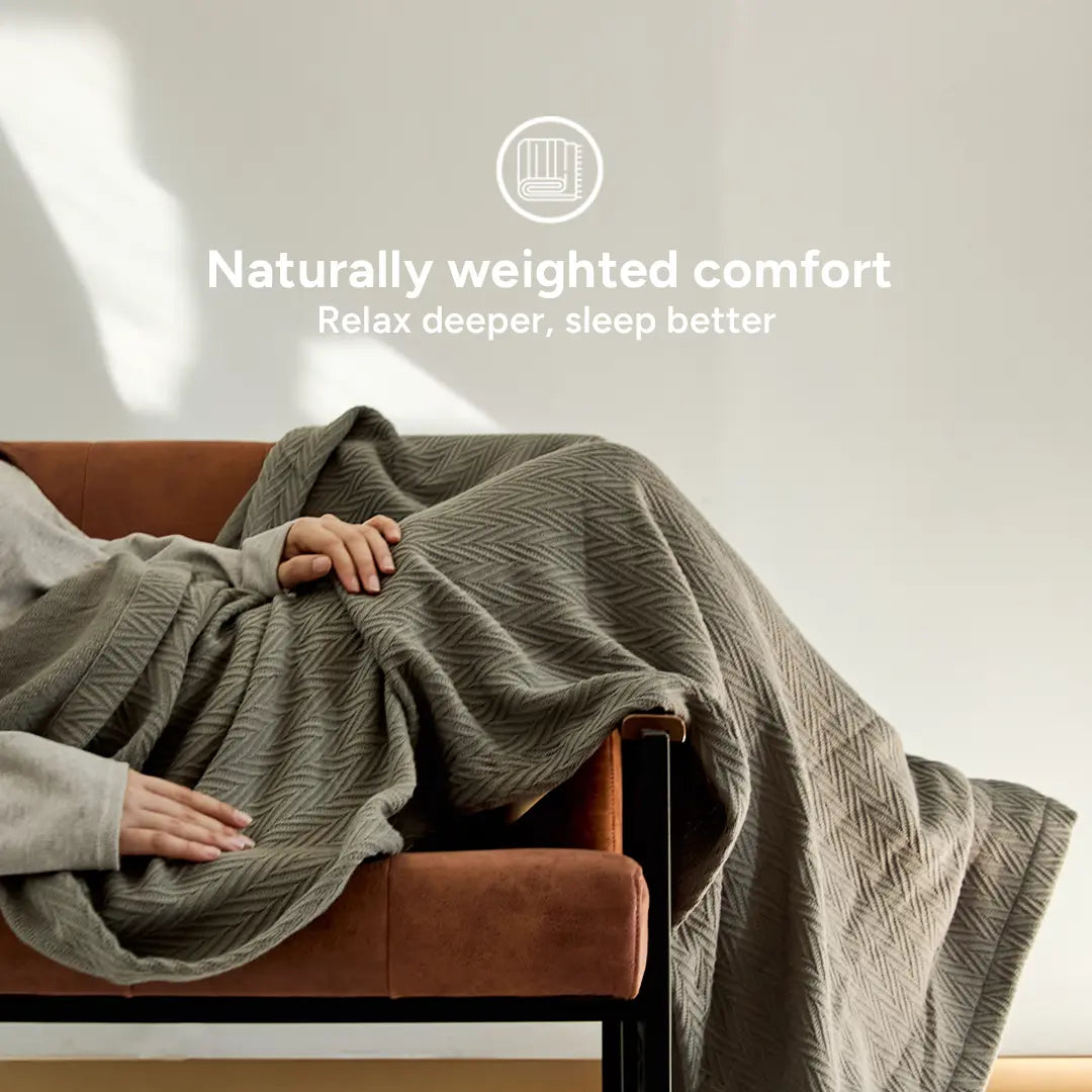 100% Cotton Herringbone Blanket