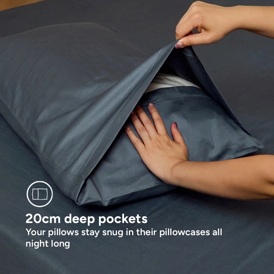 Extra long staple cotton pillowcases (x2)