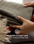 100% Cotton Herringbone Blanket